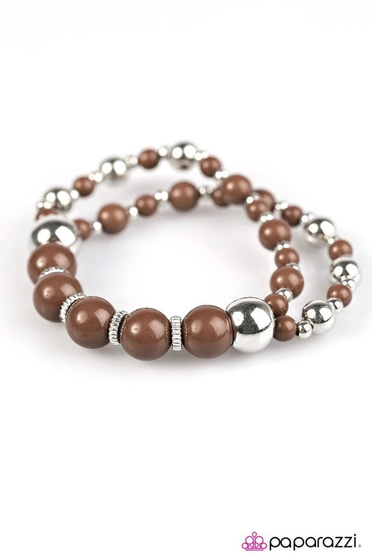 I Could Have Danced All Night - Brown Paparazzi Bracelet