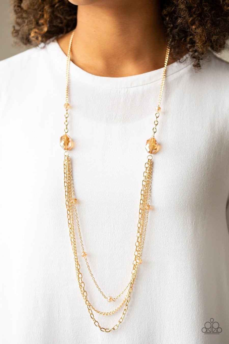 Dare To Dazzle - Gold Paparazzi Necklace