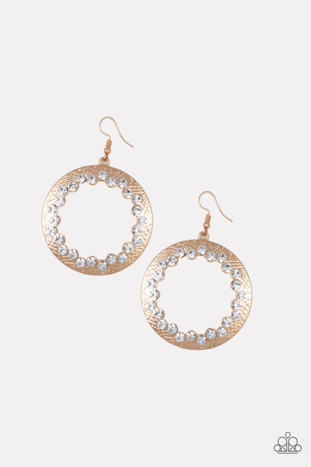 Gala Glitter - Gold Paparazzi Earring