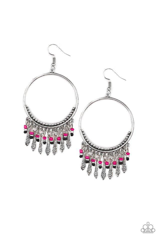 Floral Serenity - Pink Earring