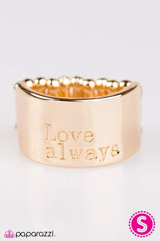 Love Always - Gold Paparazzi Ring