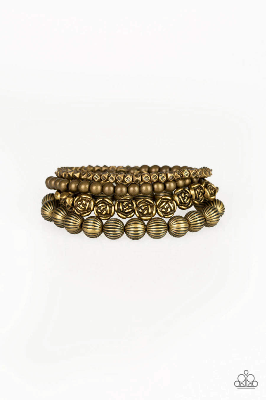 Rose Garden Gala - Brass Paparazzi Bracelet