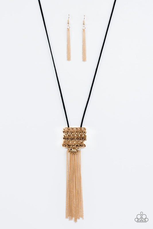 All About ALTITUDE - Gold Paparazzi Necklace
