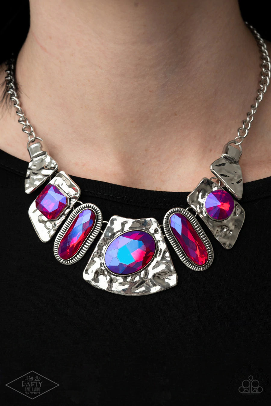 Futuristic Fashionista - Pink Necklace