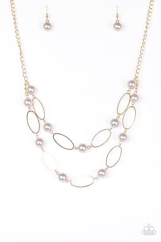Best Of Both POSH-ible Worlds - Gold/Silver Necklace