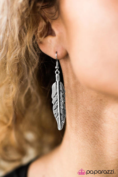 Go Fly - Silver Paparazzi Earring