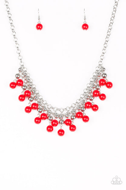 Friday Night Fringe - Red Necklace