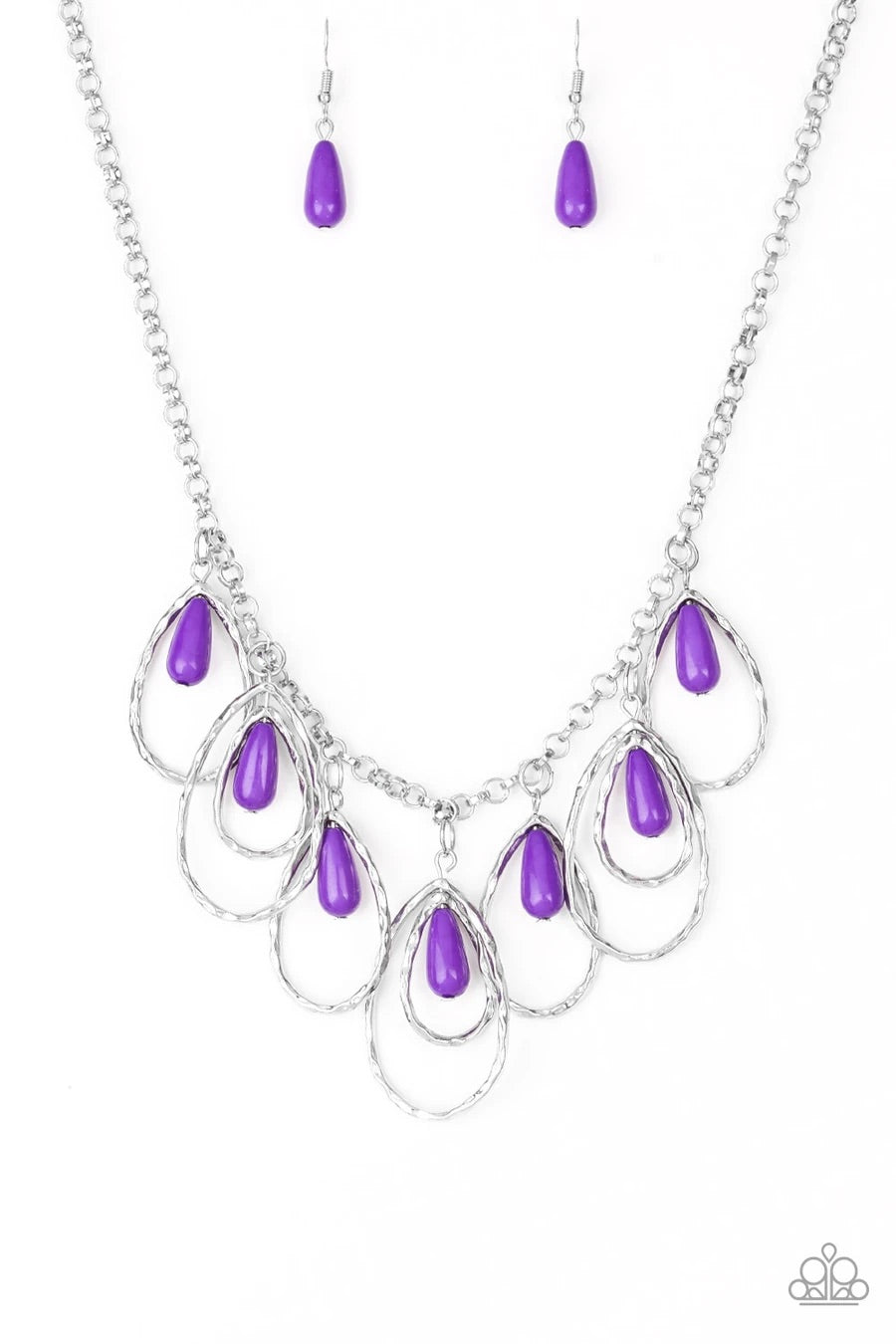 Tango Tempest - Purple Necklace