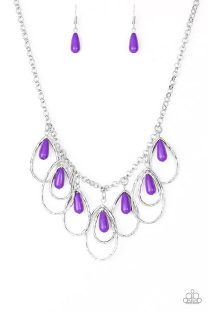 Tango Tempest - Purple Necklace