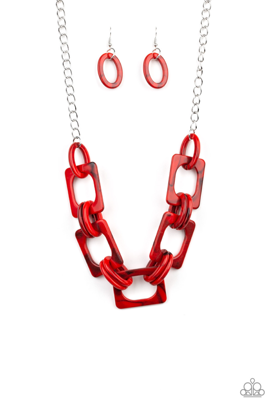 Sizzle Sizzle - Red Necklace