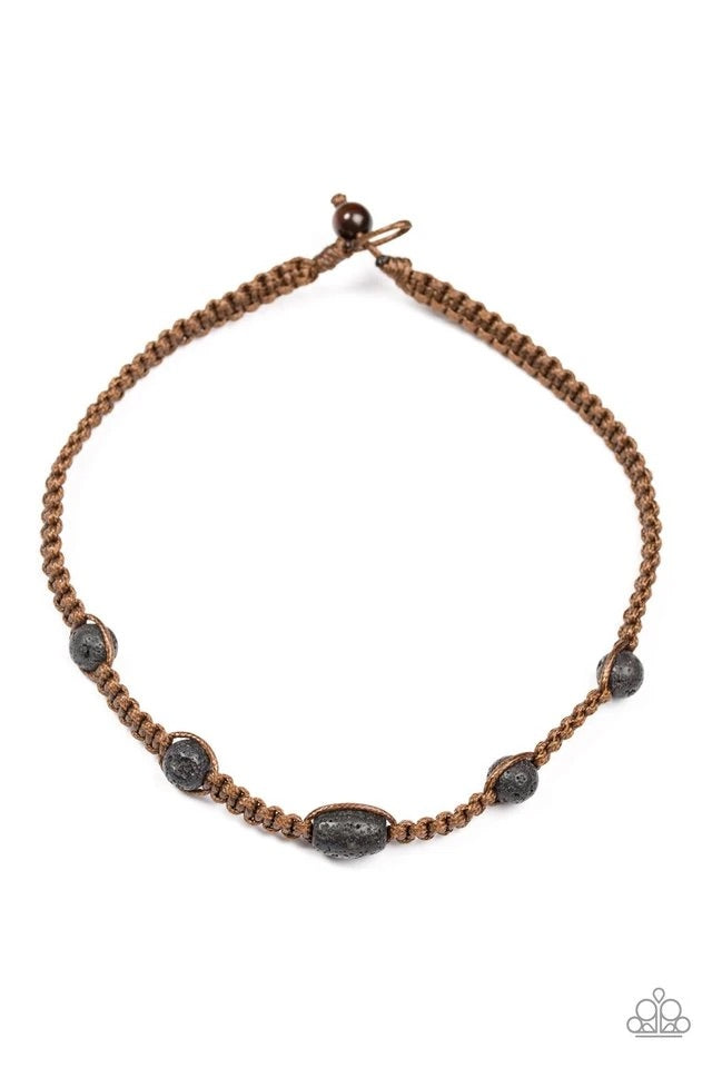 Lone Rock - Brown Necklace