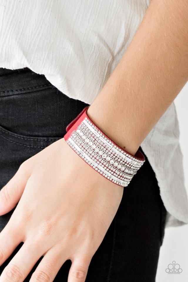 Rebel Radiance - Red Paparazzi Bracelet