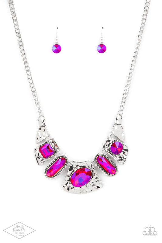 Futuristic Fashionista - Pink Necklace