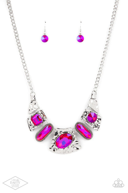 Futuristic Fashionista - Pink Necklace