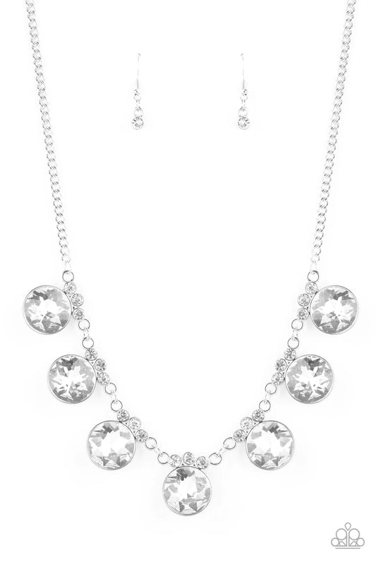 GLOW-Getter Glamour - White Necklace