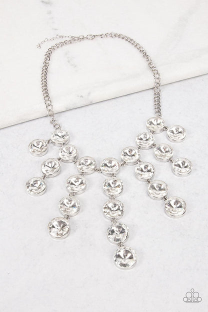 Spotlight Stunner - White Necklace