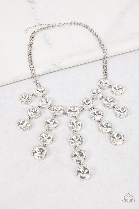 Spotlight Stunner - White Necklace