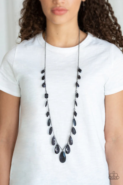 Glow And Steady Wins The Race - Black Necklace