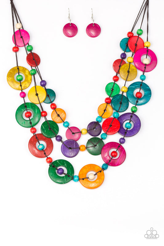 Catalina Coastin' - Multi Paparazzi Necklace