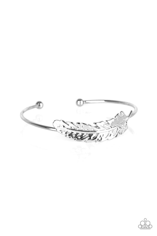 How Do You Like This FEATHER? - Silver Paparazzi Bracelet
