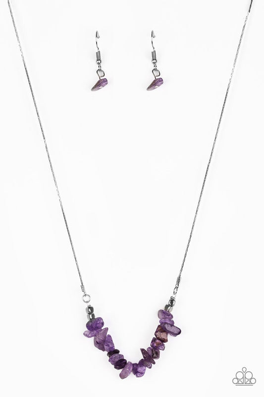 Back To Nature - Purple Necklace