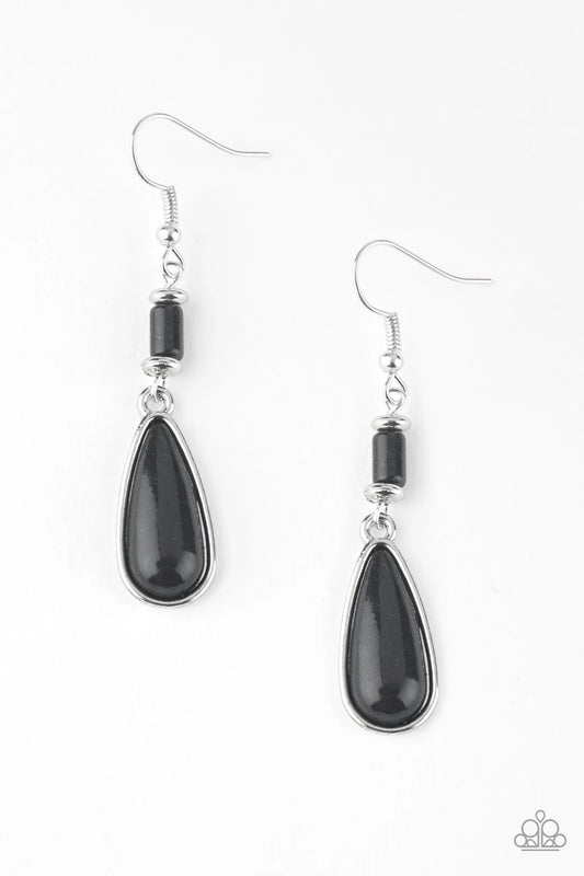 Courageously Canyon - Black Earring