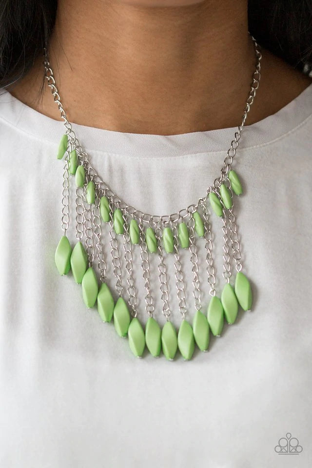 Venturous Vibes - Green Necklace
