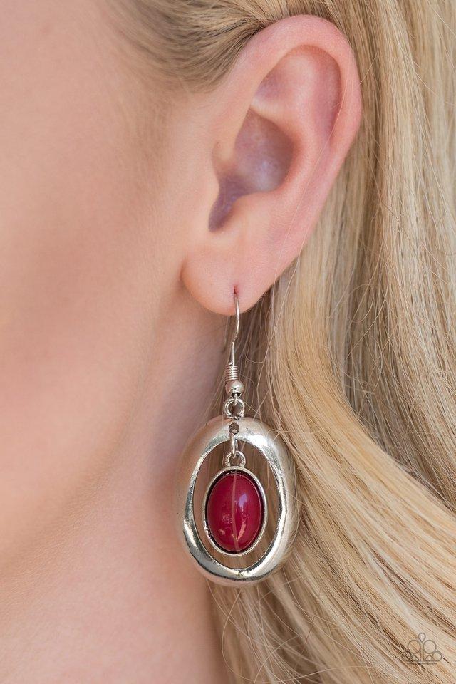 BEAD-iful Stranger - Red Earring