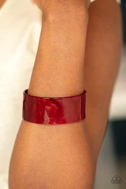 Glaze Over - Red Bracelet