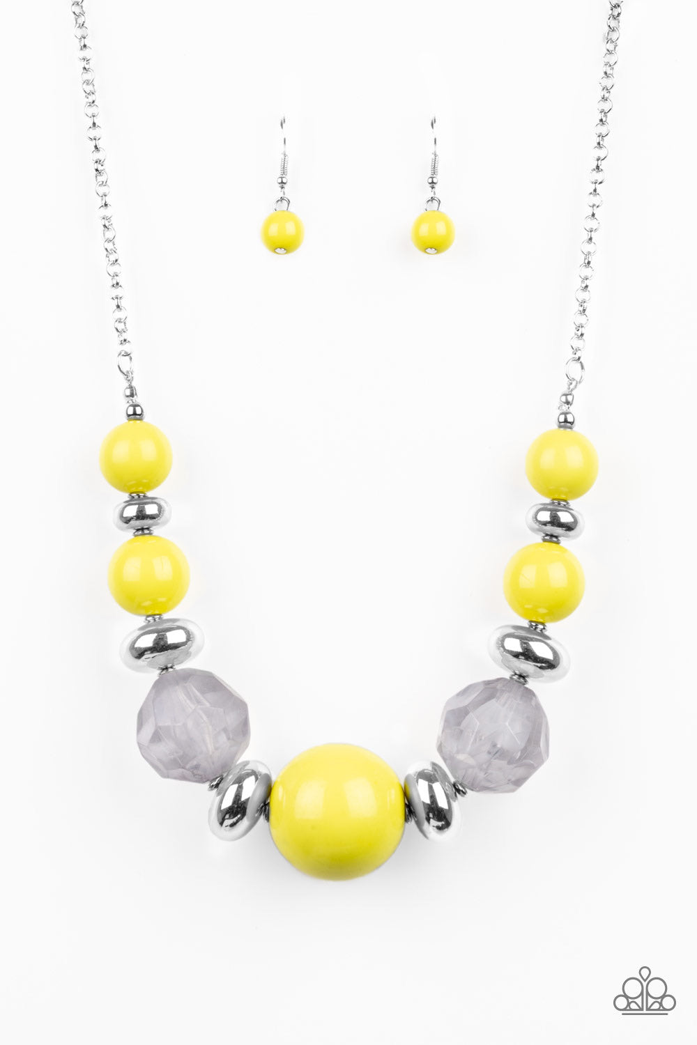 Daytime Drama - Yellow Paparazzi Necklace