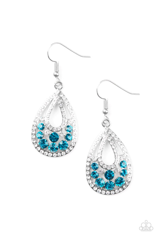 Sparkling Stardom - Blue Paparazzi Earring