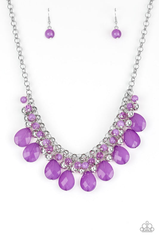 Trending Tropicana - Purple Necklace
