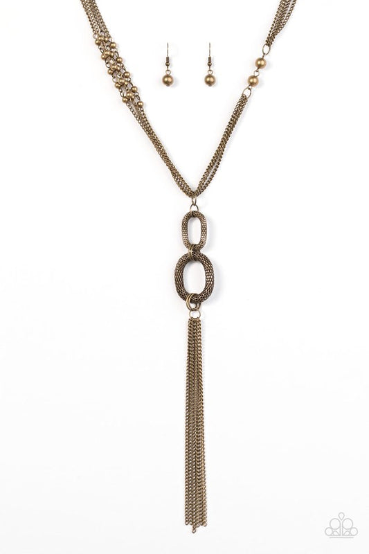 FLASH Out - Brass Necklace