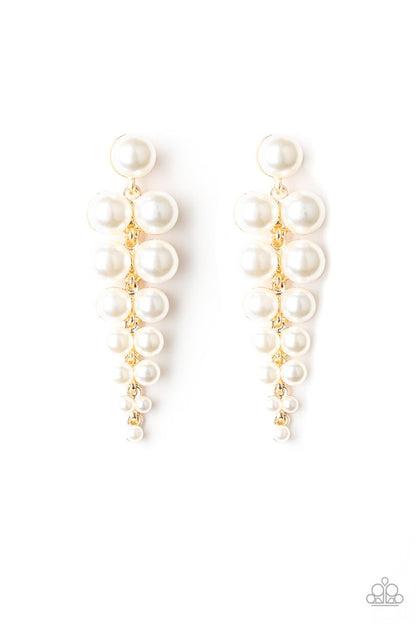 Totally Tribeca - Gold Paparazzi Earring