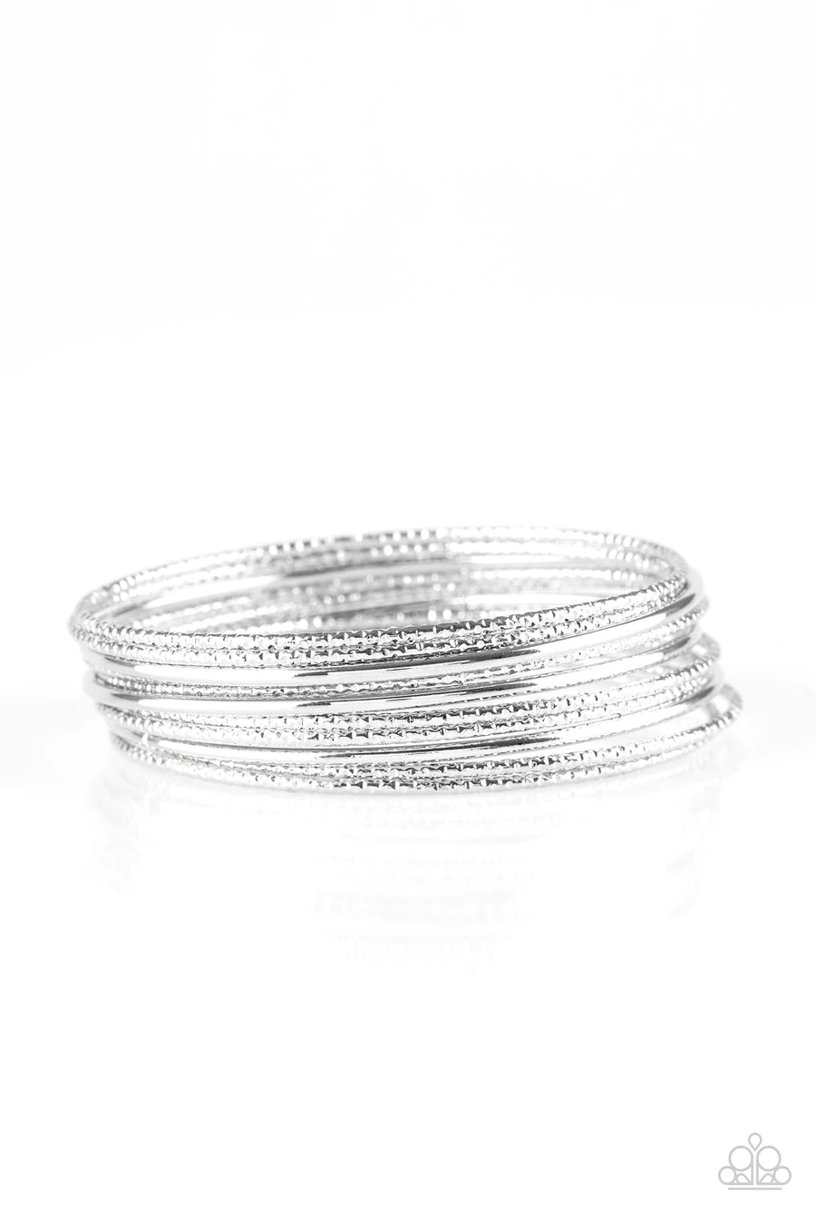 Bangle Babe - Silver Paparazzi Bracelet