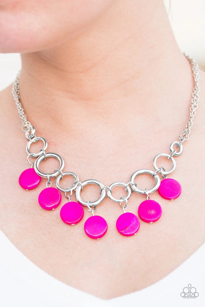 Coastal Adventure - Pink Paparazzi Necklace