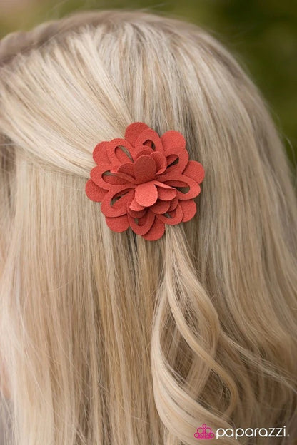 Country Chic - Orange Hair Clip