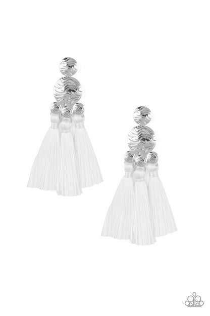 Taj Mahal Tourist - White Paparazzi Earring