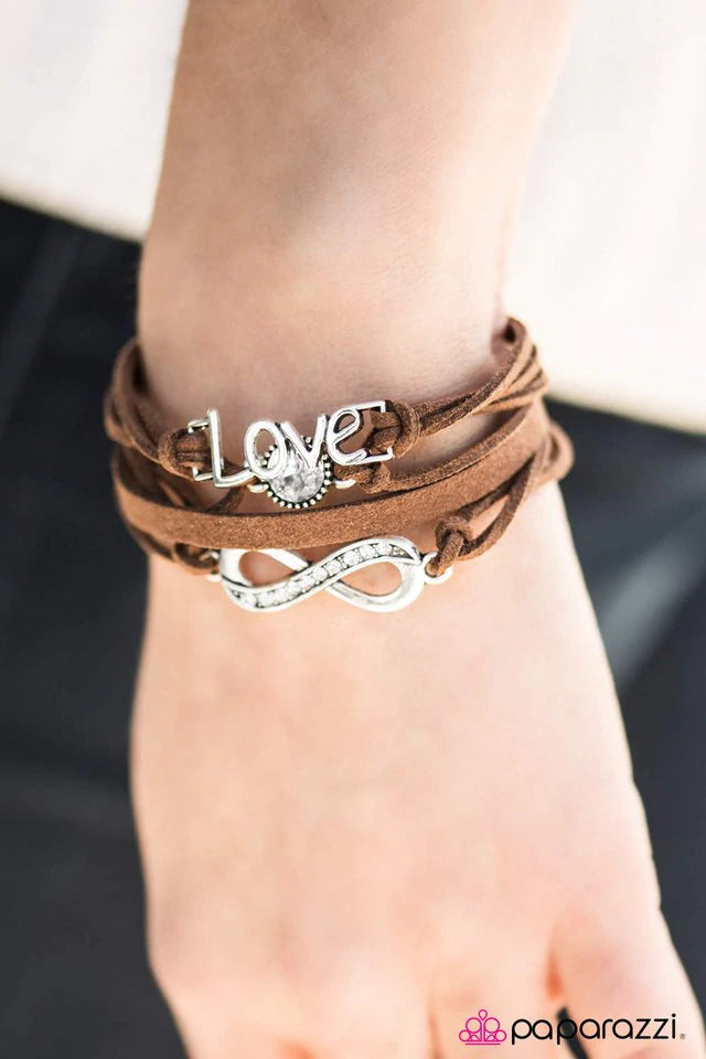 Infinitely Irresistible - Brown Paparazzi Bracelet