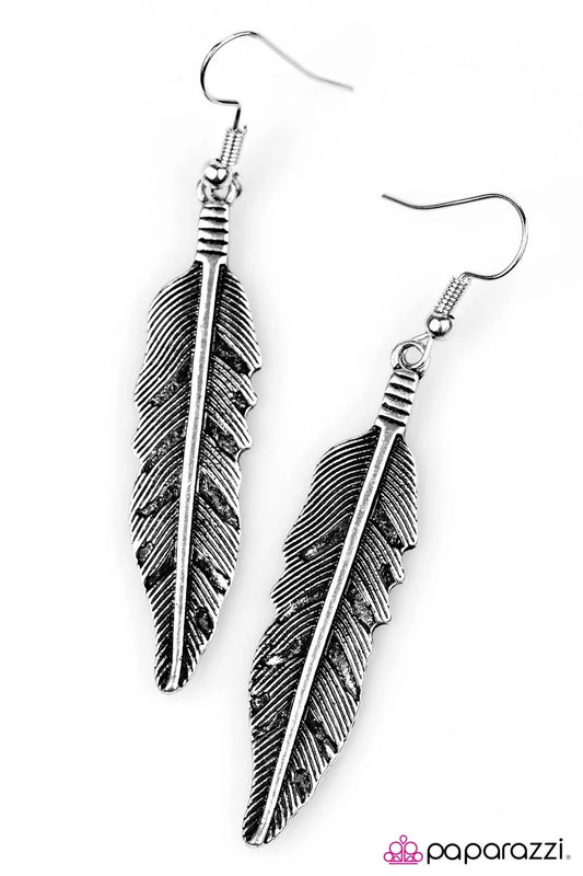 Go Fly - Silver Paparazzi Earring