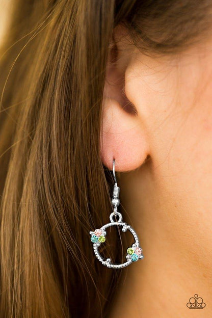 Double The Bubble - Multi Paparazzi Earring