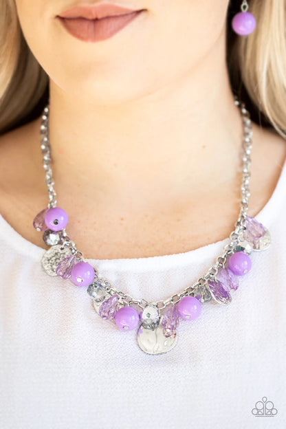 Prismatic Sheen - Purple Necklace