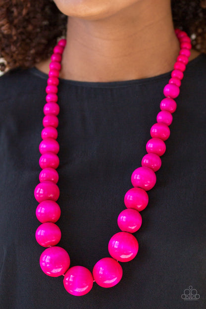 Effortlessly Everglades - Pink Necklace