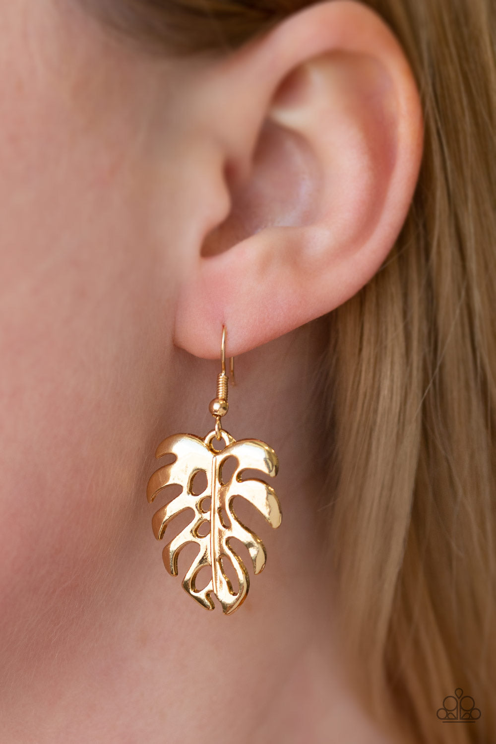 Desert Palms - Gold Earring