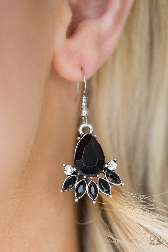 Meant To BEAD - Black Paparazzi Earring