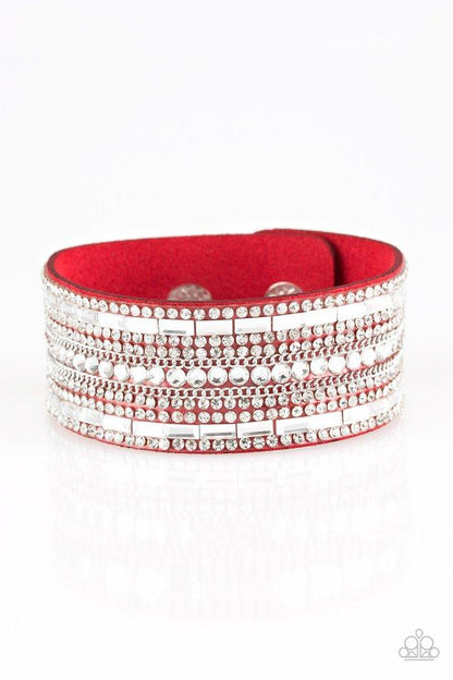 Rebel Radiance - Red Paparazzi Bracelet