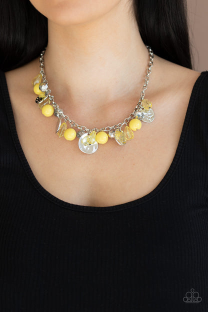 Prismatic Sheen - Yellow Necklace