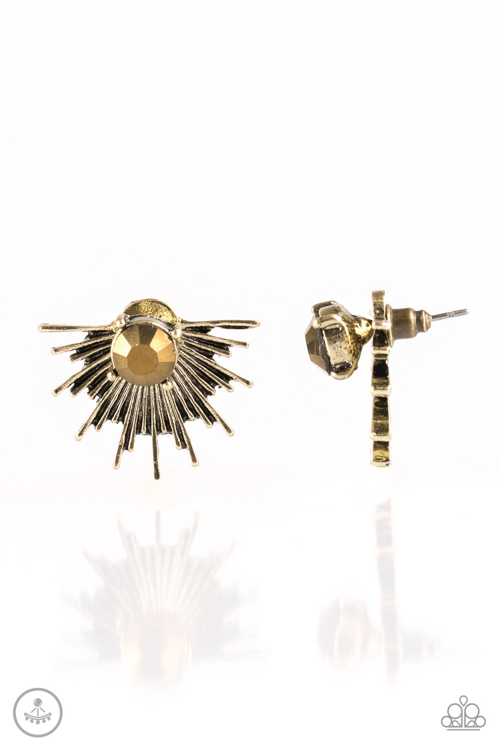 Dynamic - Brass Paparazzi Earring