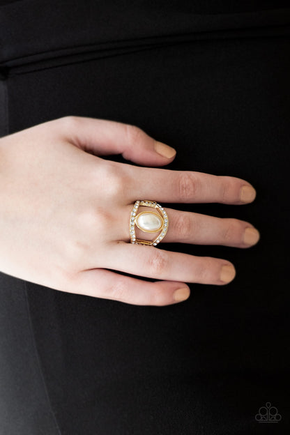 Radiating Riches - Gold Paparazzi Ring