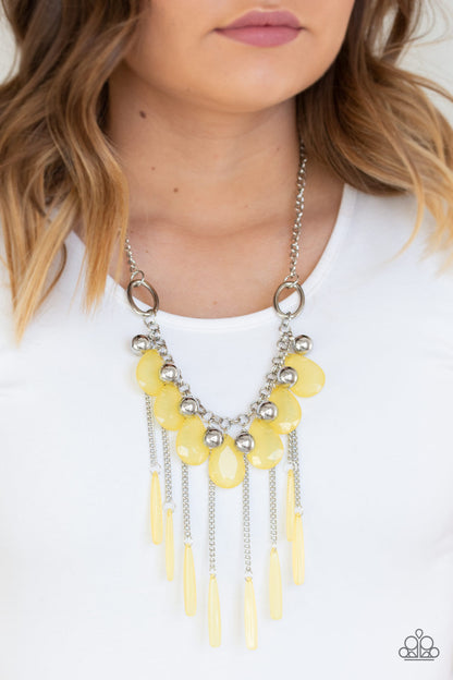 Roaring Riviera - Yellow Necklace